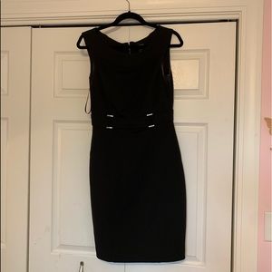 Black midi dress